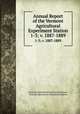 Annual Report of the Vermont Agricultural Experiment Station. 1-3; v. 1887-1889, Vermont Agricultural Experiment Station , Vermont Agricultural Experiment Station 