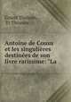 Antoine de Cousu et les singulires destines de son livre rarissime: "La ., Ernest Thoinan, Er Thoinan 