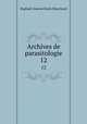 Archives de parasitologie. 12, 