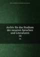 Archiv fr das Studium der neueren Sprachen und Literaturen. 14, 