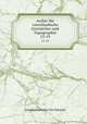 Archiv fr vaterlndische Geschichte und Topographie. 13-19, 