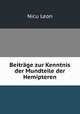 Beitrge zur Kenntnis der Mundteile der Hemipteren, Nicu Leon 
