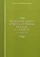 Occasional papers of Bernice P. Bishop Museum. v. 7 1920-22, Bernice Pauahi Bishop Museum 