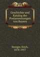 Geschichte und Katalog der Postanweisungen von Bayern, Stenger, Erich, 1878-1957 