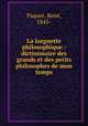 La lorgnette philosophique : dictionnaire des grands et des petits philosophes de mon temps, 