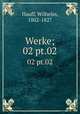 Werke;. 02 pt.02, Hauff, Wilhelm, 1802-1827 