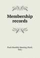 Membership records, Paoli Monthly Meeting (Paoli, Ind.) 