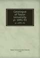 Catalogue of Taylor University. yr. 1891-92, Taylor University (Fort Wayne, Ind.) 