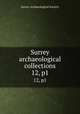 Surrey archaeological collections. 12, p1, Surrey Archaeological Society 