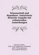 Wissenschaft und Hypothese. Autorisierte deutsche Ausgabe mit erluternden Anmerkungen, 