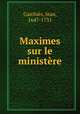 Maximes sur le ministre, 