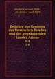Beitrge zur Kentniss des Russischen Reiches und der angrnzenden Lnder Asiens. 3-4, 