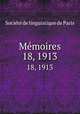 Mmoires. 18, 1913, 
