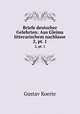 Briefe deutscher Gelehrten: Aus Gleims litterarischem nachlasse. 2, pt. 1, 