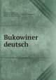 Bukowiner deutsch, Zweigverein Bukovina , Deutscher sprachverein Zweigverein Bukovina, Deutscher Sprachverein 