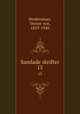 Samlade skrifter. 15, Heidenstam, Verner von, 1859-1940 