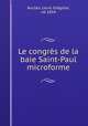 Le congrs de la baie Saint-Paul microforme, 