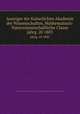 Anzeiger der Kaiserlichen Akademie der Wissenschaften, Mathematisch-Naturwissenschaftliche Classe. jahrg. 20 1883, Kaiserl. Akademie der Wissenschaften in Wien. Mathematisch-Naturwissenschaftliche Klasse 