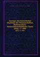 Anzeiger der Kaiserlichen Akademie der Wissenschaften, Mathematisch-Naturwissenschaftliche Classe. jahrg. 17 1880, Kaiserl. Akademie der Wissenschaften in Wien. Mathematisch-Naturwissenschaftliche Klasse 