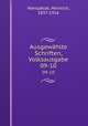 Ausgewhlte Schriften, Volksausgabe. 09-10, Hansjakob, Heinrich, 1837-1916 
