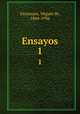 Ensayos. 1, Unamuno, Miguel de, 1864-1936 