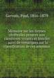 Mmoire sur les formes crbrales propres aux carnivores vivants et fossiles : suivi de remarques sur la classification de ces animaux, Gervais, Paul, 1816-1879 
