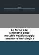 Le forme e le simmetrie delle macchie nel piumaggio : memoria ornitologica, 