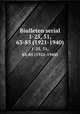 Biulleten serial. 1-25, 51, 63-85 (1921-1940), 