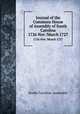 Journal of the Commons House of Assembly of South Carolina. 1726 Nov /March 1727, South Carolina. Assembly 