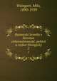 Byzantsk kroniky v literatue crkevnslovansk; pehled a rozbor filologick. 2, Weingart, Milo, 1890-1939 