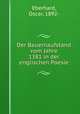 Der Bauernaufstand vom Jahre 1381 in der englischen Poesie, Eberhard, Oscar, 1892- 