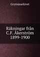 Rkningar frn C.F. kerstrm 1899-1900, 
