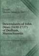 Descendants of John Dean (1650-1727) of Dedham, Massachusetts, Cooper, Marion Deane, b. 1887 