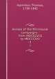Annals of the Peninsular campaigns : from MDCCCVIII to MDCCCXIV. 3, Hamilton, Thomas, 1789-1842 
