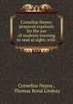 Cornelius Nepos: prepared expressly for the use of students learning to read at sight; with ., Cornelius Nepos , Thomas Bond Lindsay 