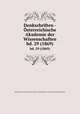 Denkschriften - sterreichische Akademie der Wissenschaften. bd. 29 (1869), Akademie der Wissenschaften in Wien. Mathematisch-Naturwissenschaftliche Klasse 