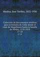 Coleccin de documentos inditos para la historia de Chile desde el viaje de Magallanes hasta la batalla de Maipo, 1518-1818. 27-28, 