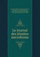 Le Journal des jsuites microforme, 