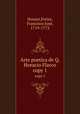 Arte poetica de Q. Horacio Flacco. copy 1, 