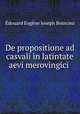 De propositione ad casvali in latintate aevi merovingici ., 