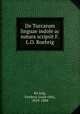 De Turcarum linguae indole ac natura scripsit F.L.O. Roehrig, 