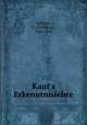 Kant`s Erkenntnislehre, Willems, C. (Christoph), 1856-1919 