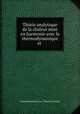 Thrie analytique de la chaleur mise en harmonie avec la thermodynamique et ., Joseph Boussinesq (i.e. Valentin Joseph) 