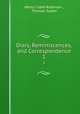 Diary, Reminiscences, and Correspondence. 1, Henry Crabb Robinson , Thomas Sadler 