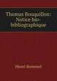Thomas Bouquillon: Notice bio-bibliographique, Henri Rommel 