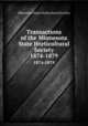 Transactions of the Minnesota State Horticultural Society. 1874-1879, Minnesota State Horticultural Society 