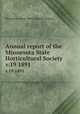 Annual report of the Minnesota State Horticultural Society. v.19 1891, Minnesota State Horticultural Society 