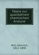 Tateia zur qualitativen chemischen Analyse, Will, Heinrich, 1812-1890 