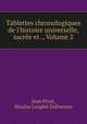 Tablettes chronologiques de l`histoire universelle, sacre et ., Volume 2, Jean Picot, Nicolas Lenglet Dufresnoy 