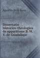 Dissertatio historico-theologica de apparitione B. M. V. de Guadalupe, 